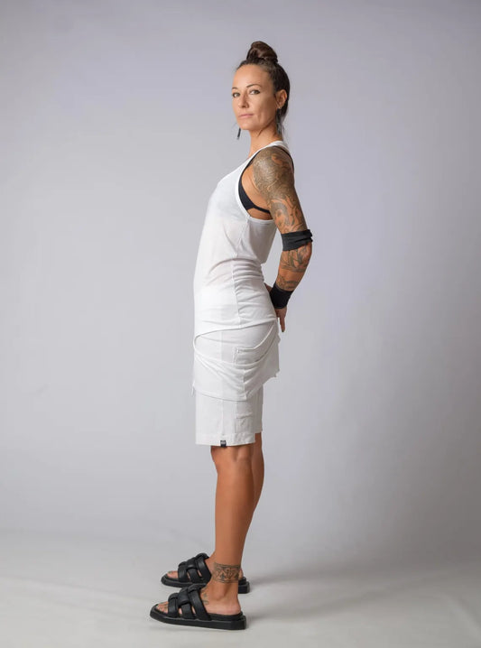 The Freya Asymmetric Cotton Cut Out Top