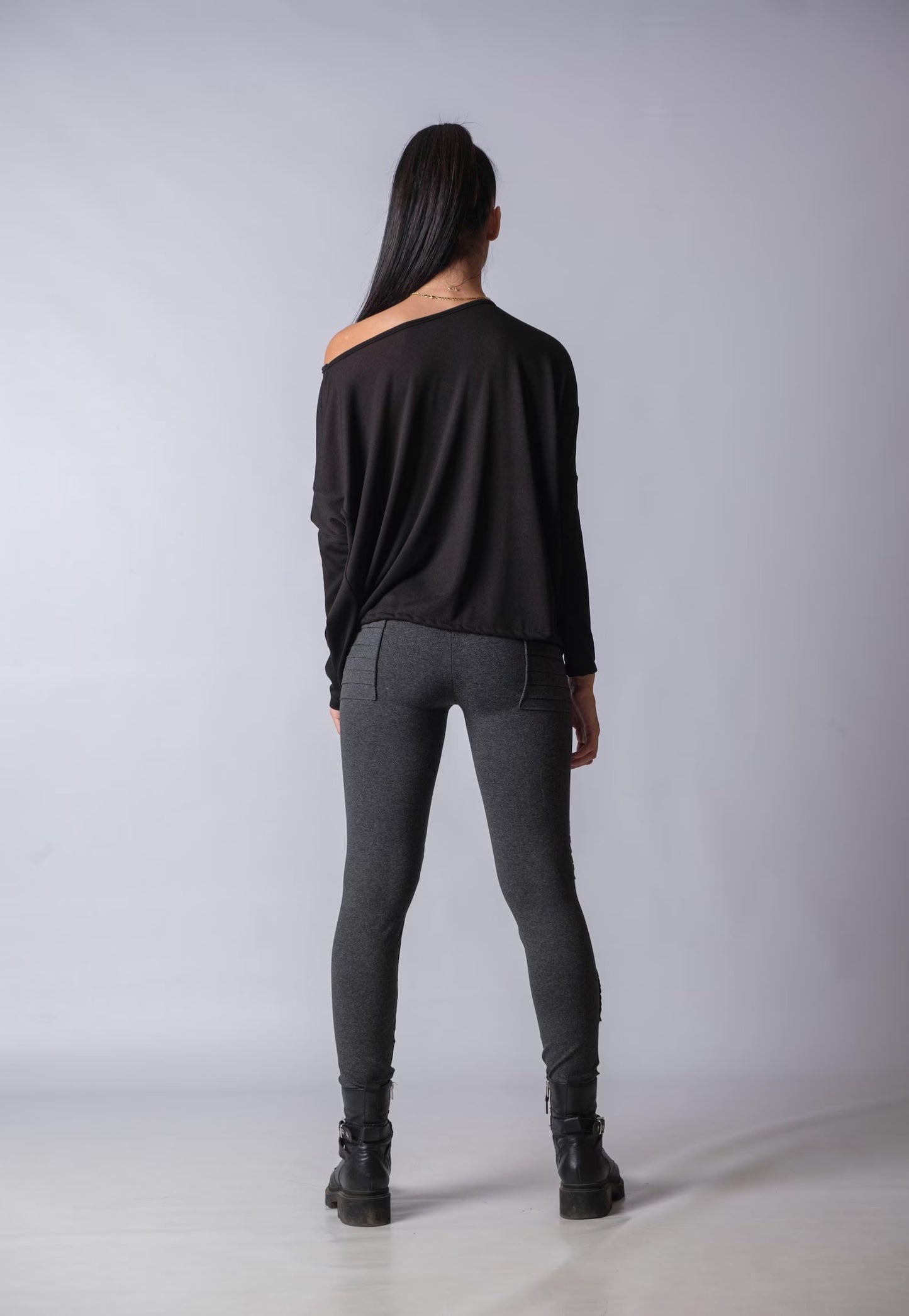 Flowy Oversized Off The Shoulder Top