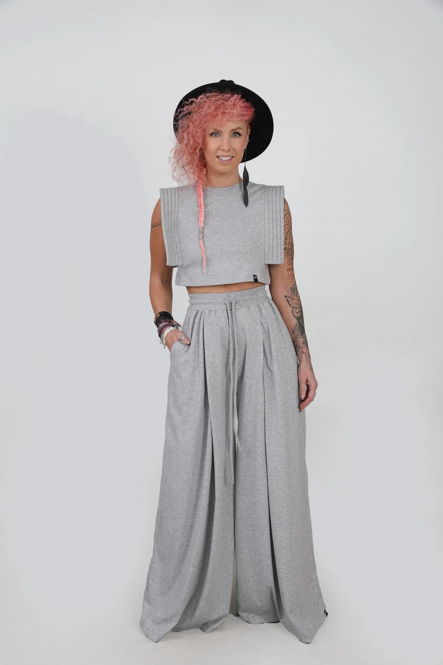 High Waisted Palazzo Pants