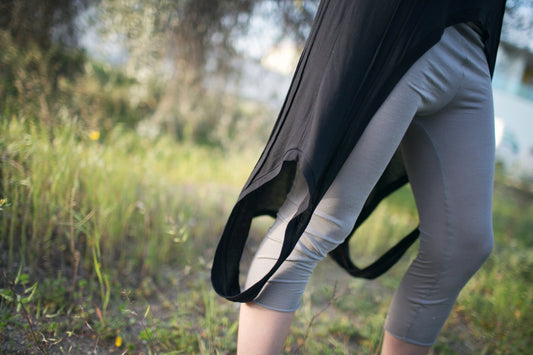 Asymmetric Biker-Style Long Top