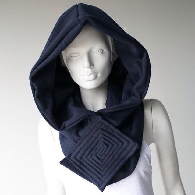 Futuristic Hooded Scarf