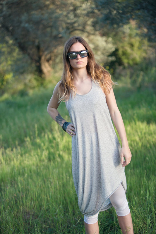 Backless Draped Dress