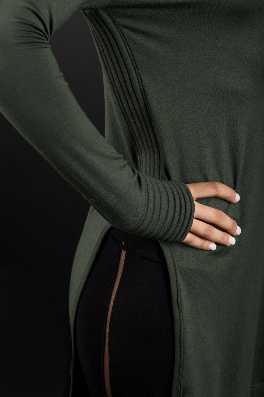 Side Split Edgy Casual Top