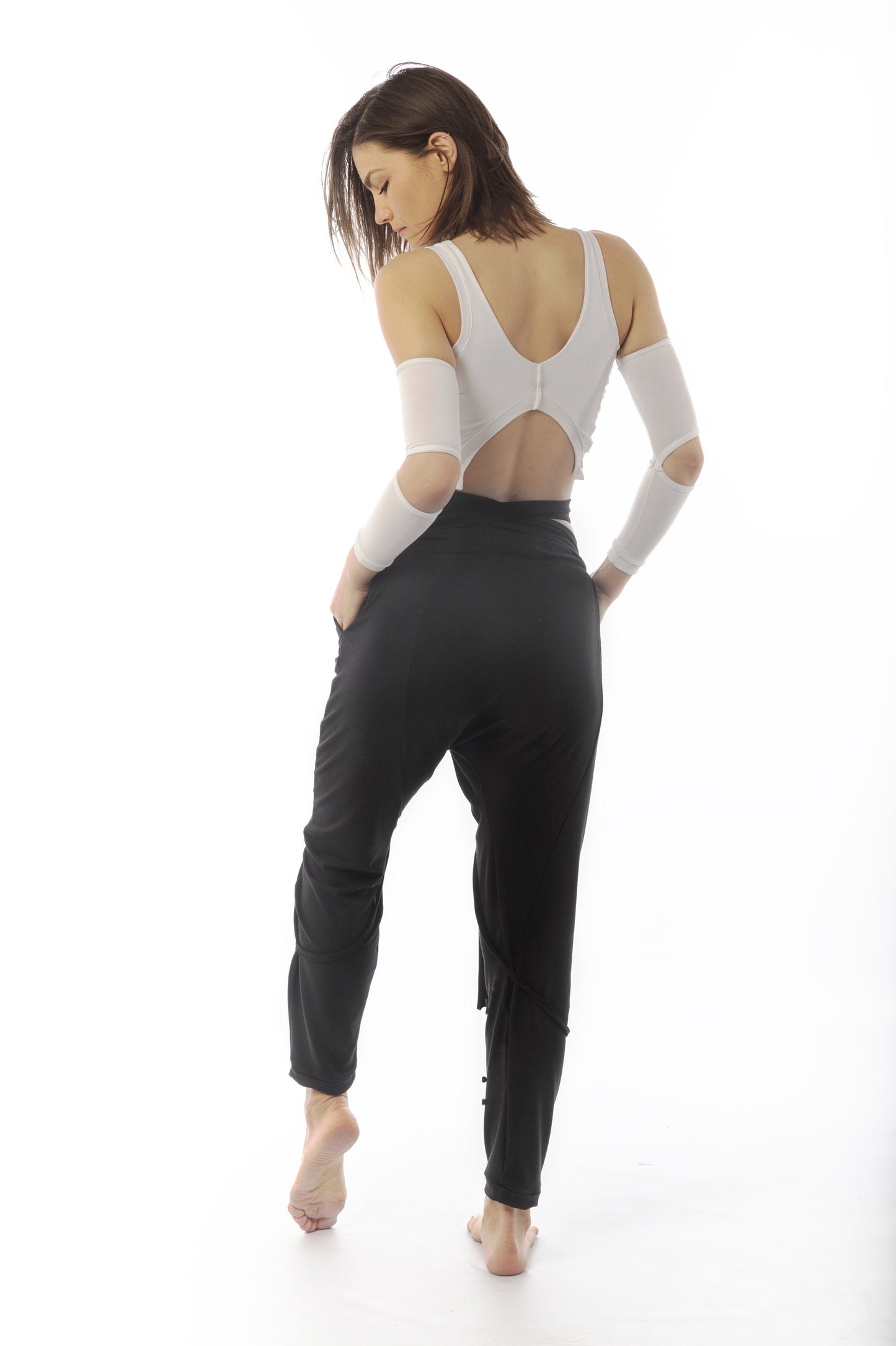 Cotton Drop Crotch Pants