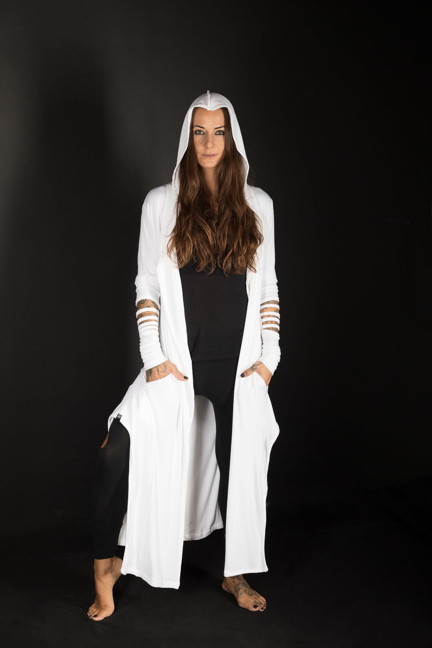 Women's Hooded Asymmetric Cardigan