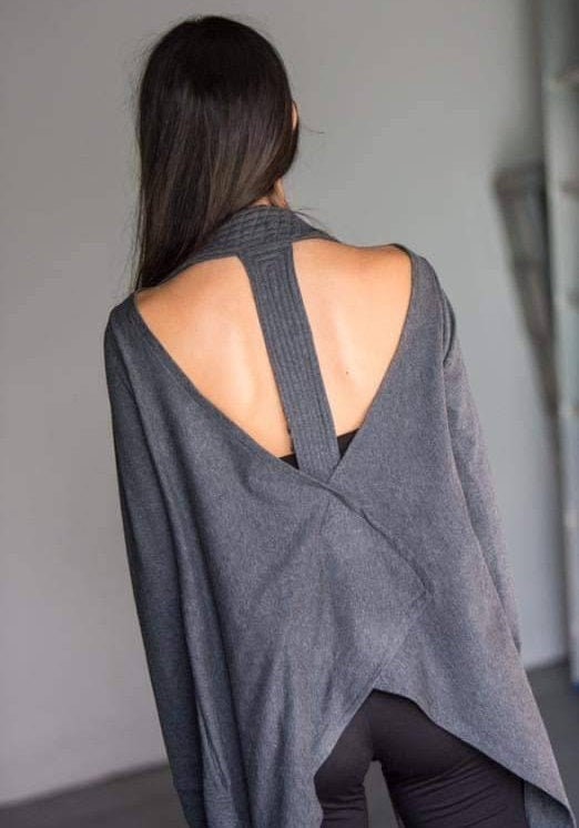 Women's Asymmetric Long Cardigan