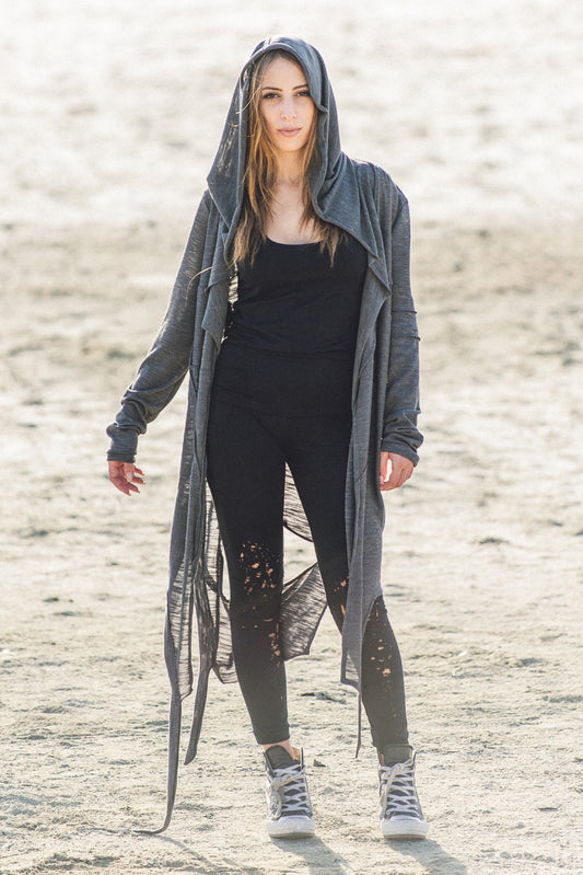 Women's Cotton Pixie Hooded Cardigan