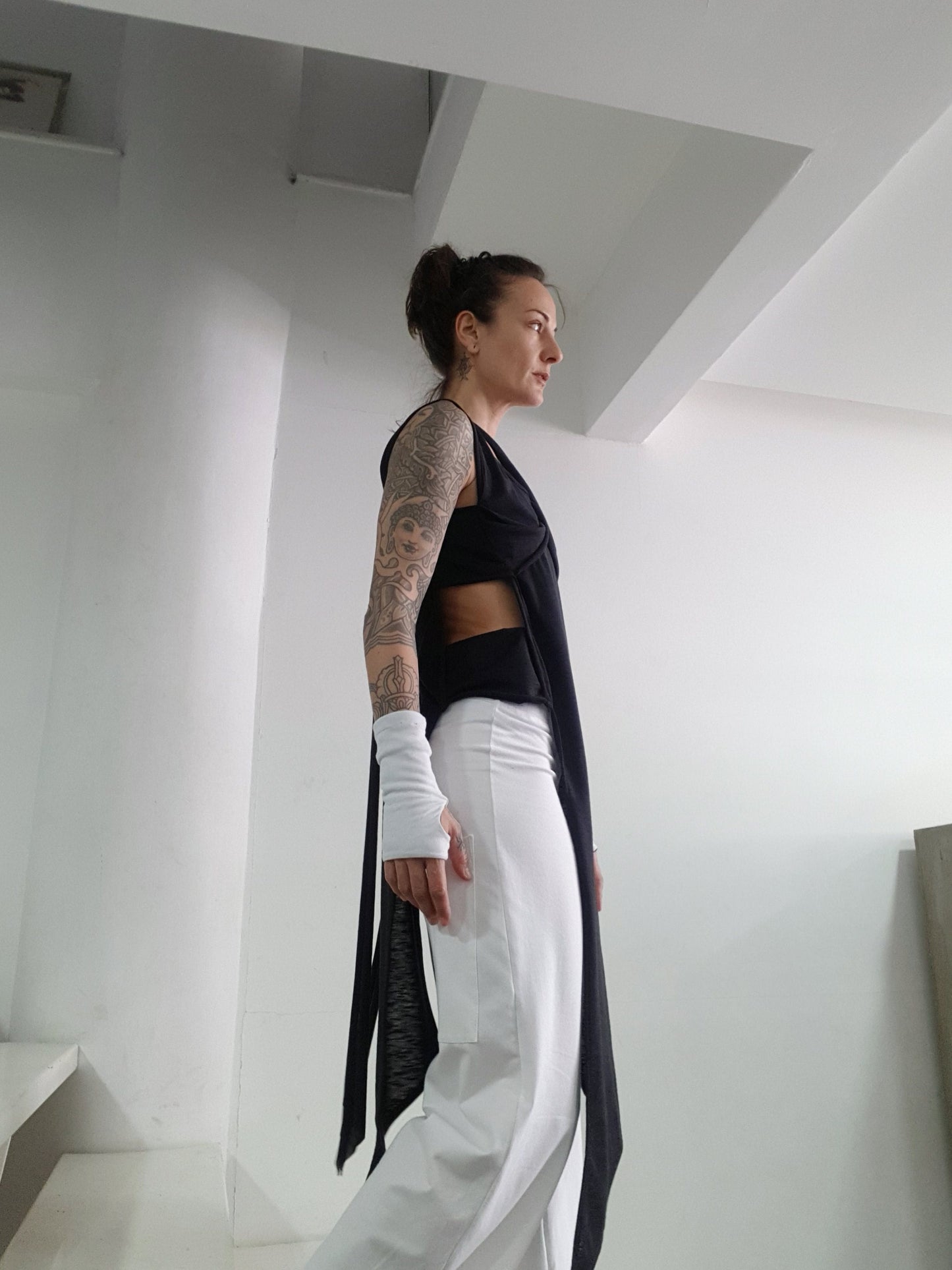 Women's Asymmetric Multifunctional Cotton Lycra Top