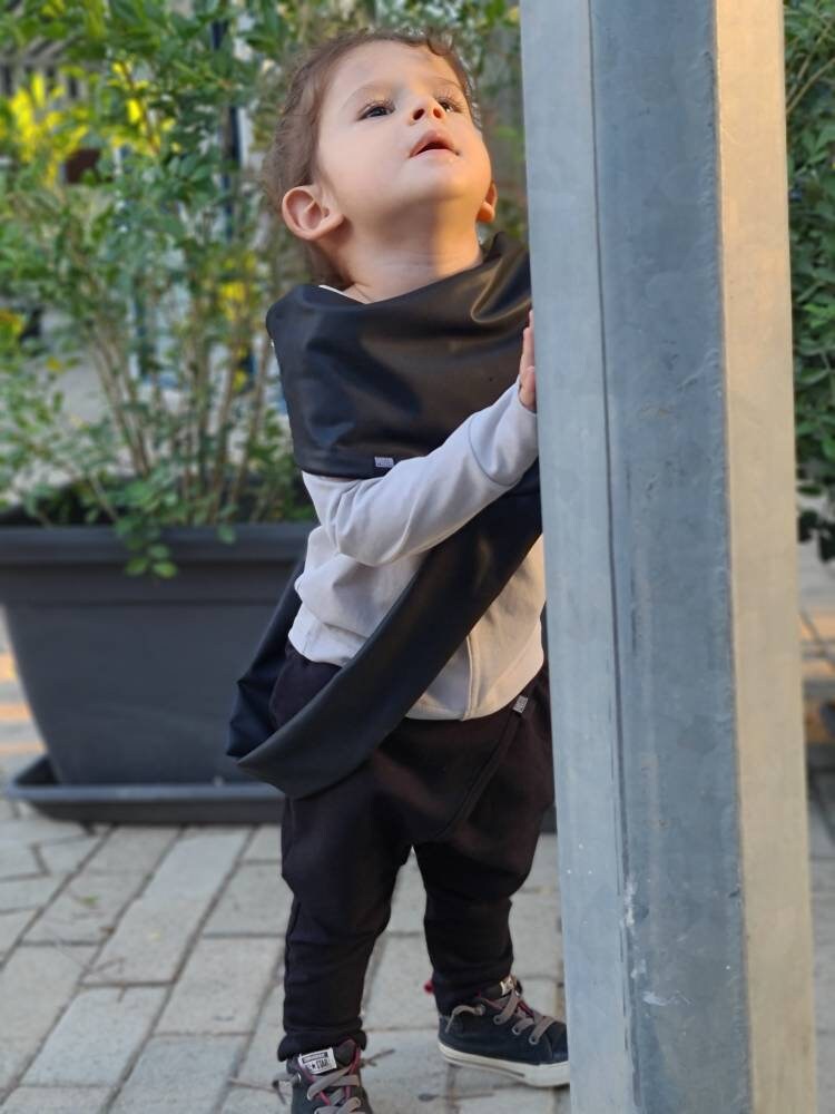 Kids Pleated Drop Crotch Pants