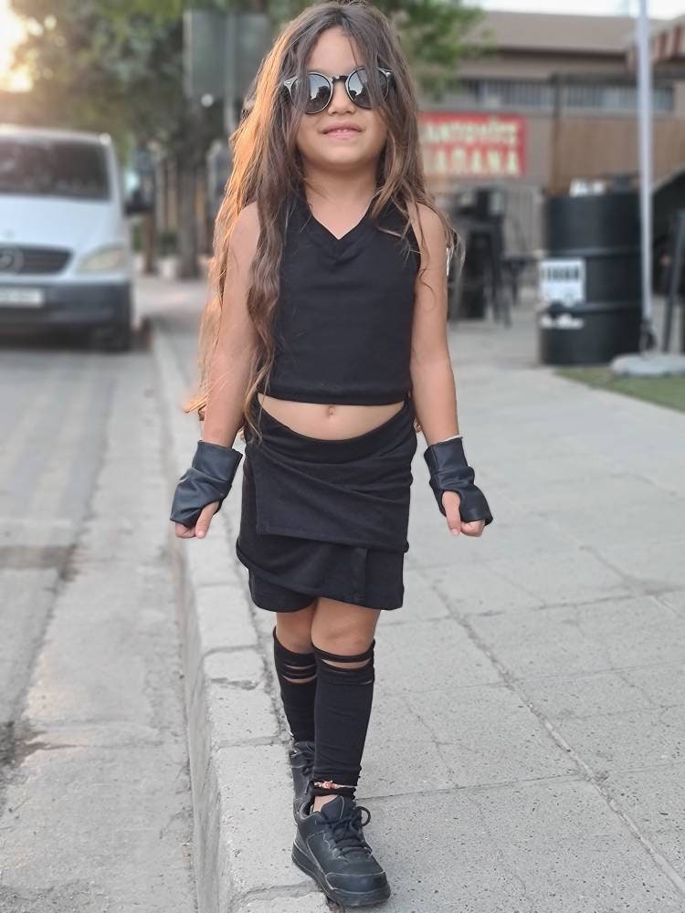 Girls Cotton Skorts / Edgy Girls Skirt