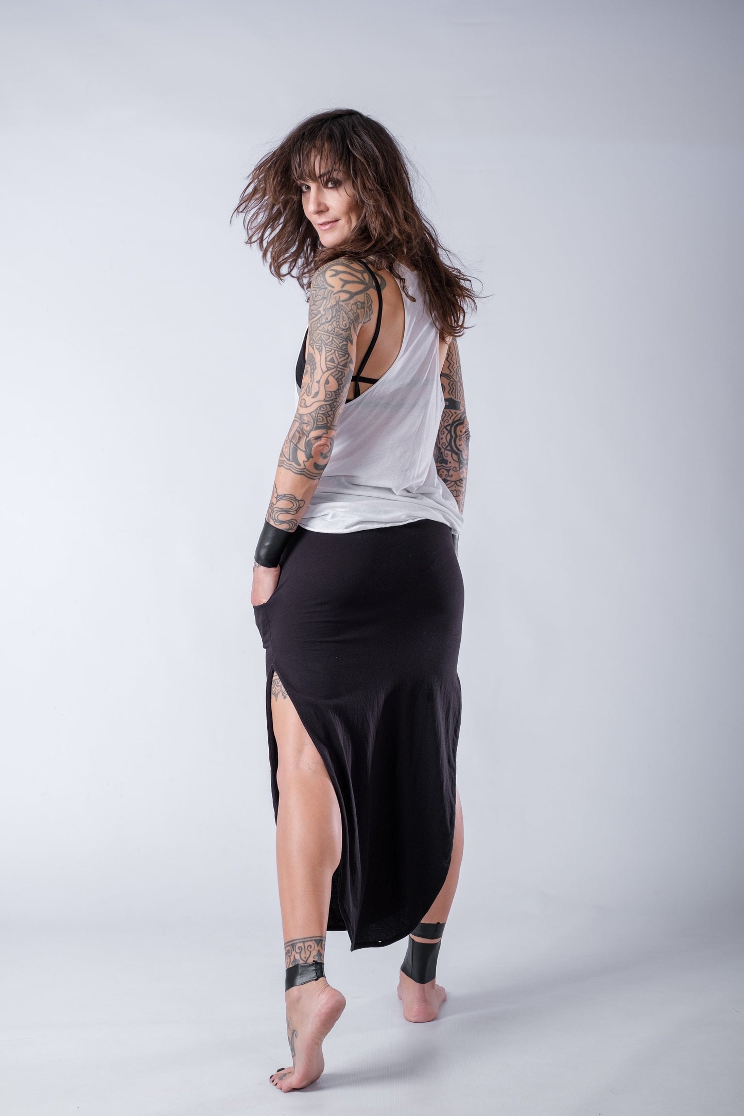 Double Side Split Skirt