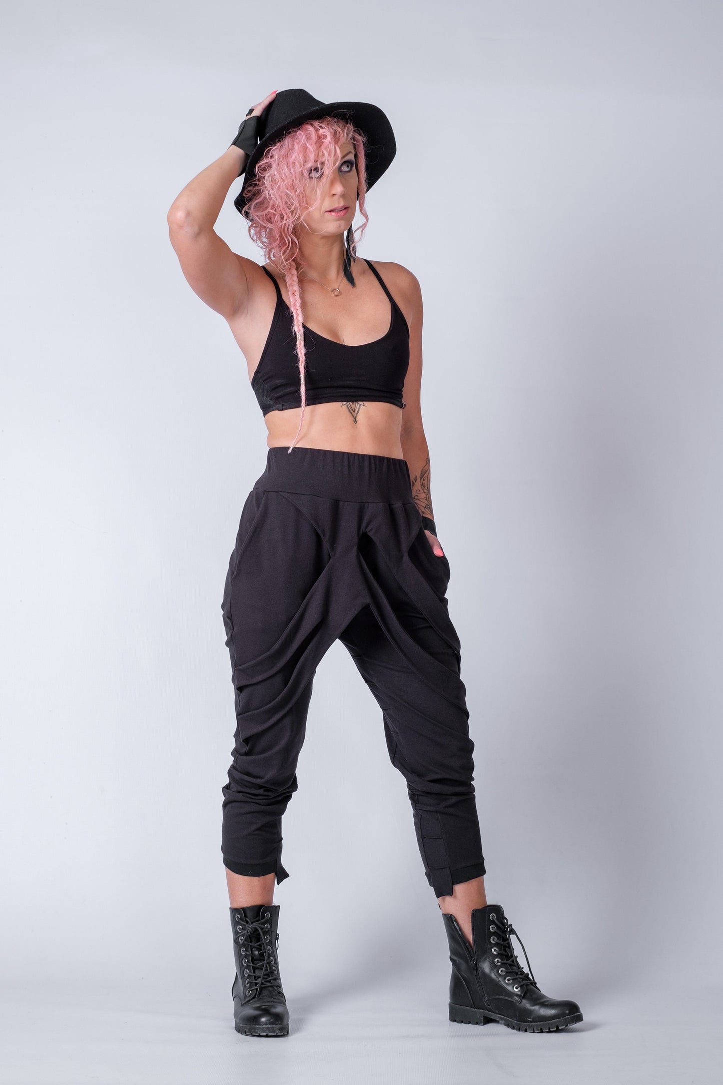 Urban Baggy Pants with Skirt