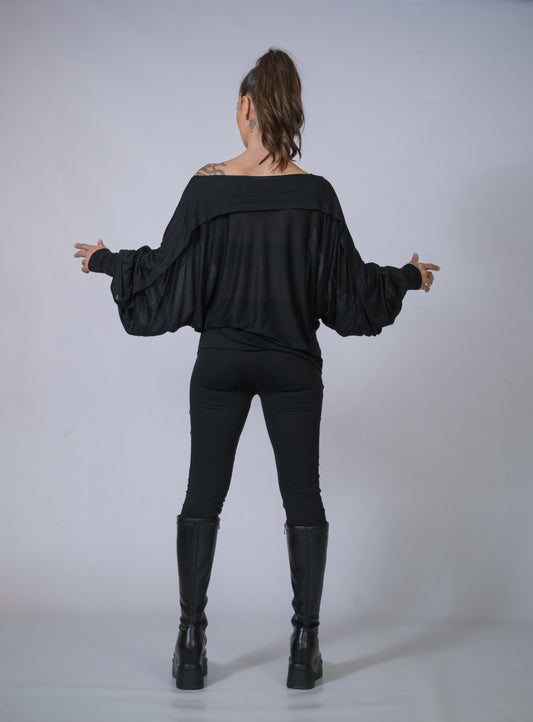 Oversized Off The Shoulder Top