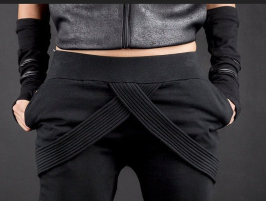 Long Fingerless Thumb Hole Gloves