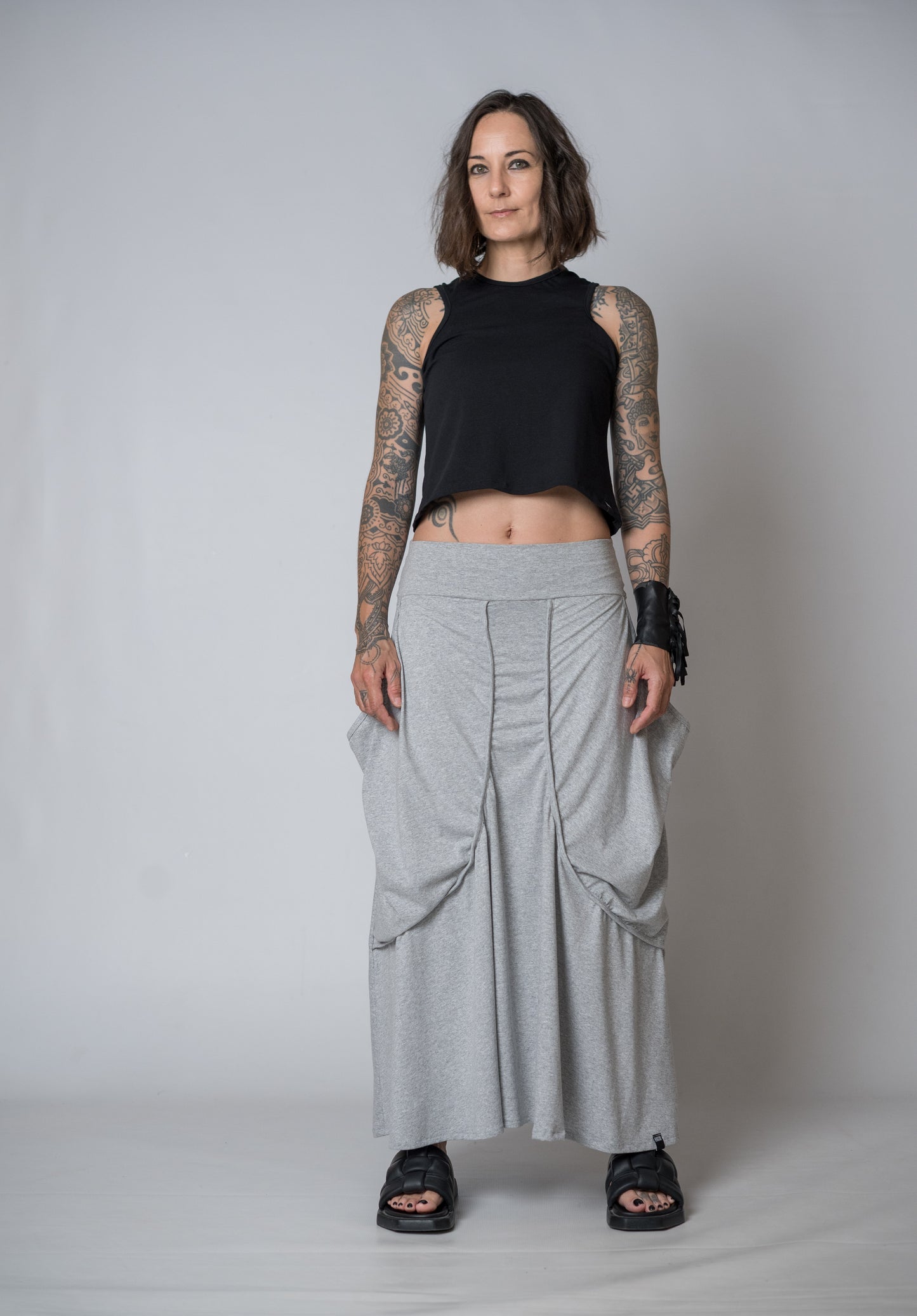 Silent Glam Drape Skirt