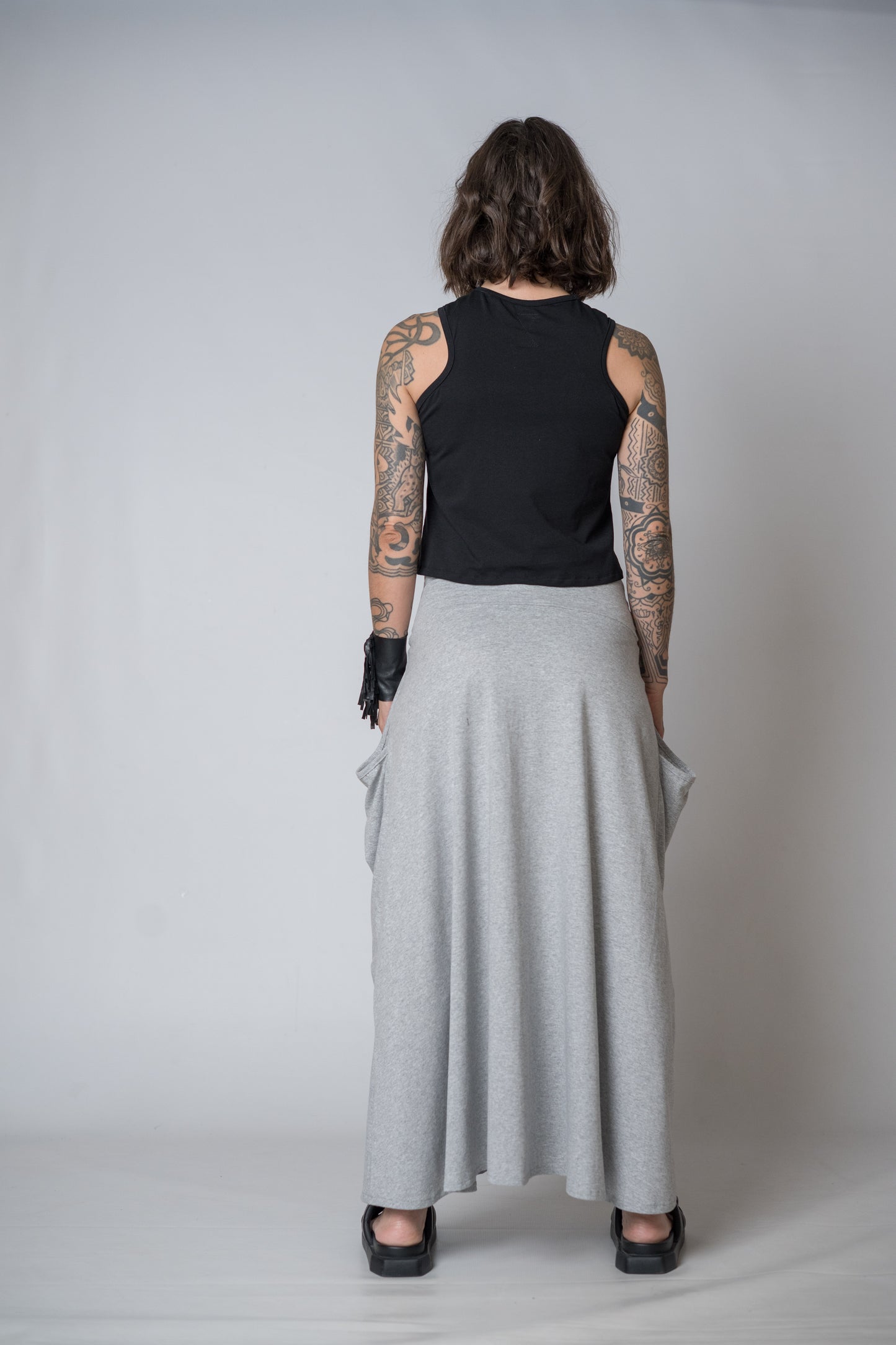 Silent Glam Drape Skirt