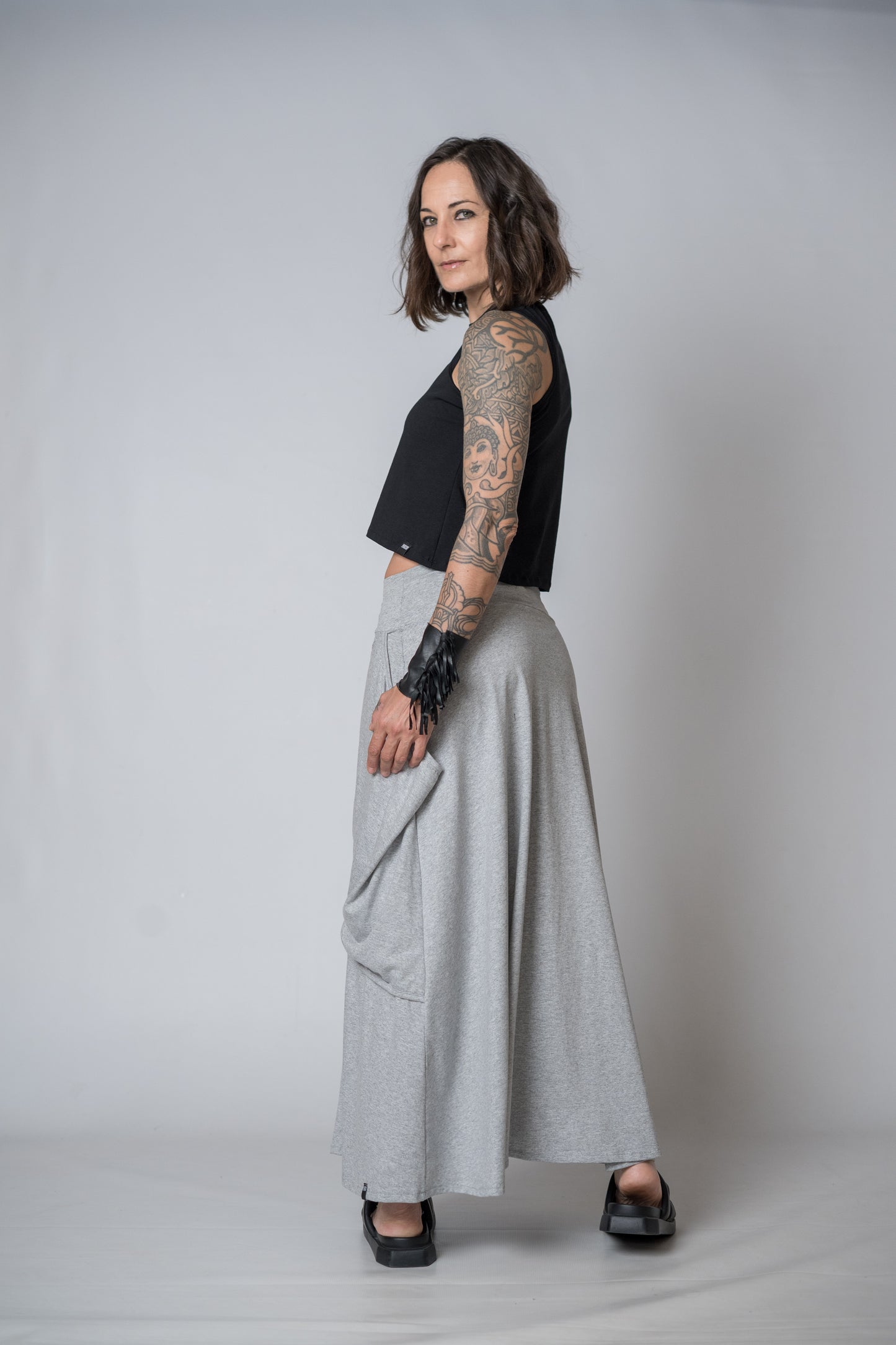 Silent Glam Drape Skirt
