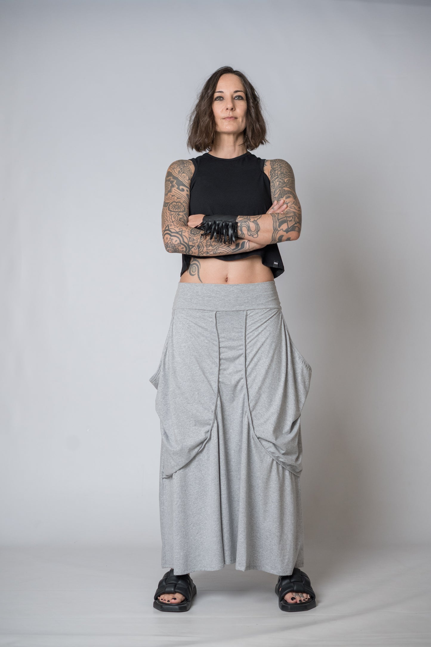 Silent Glam Drape Skirt