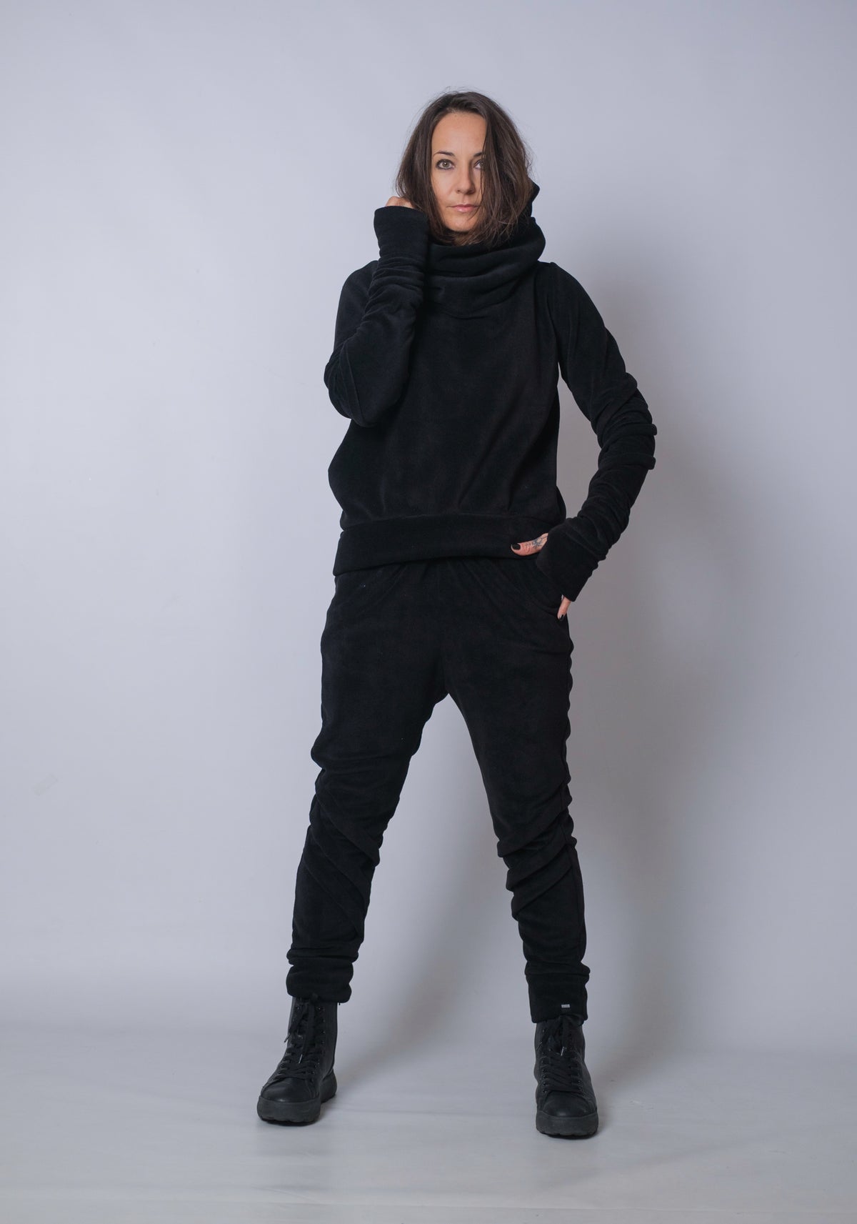 Dune Veil Fleece Top