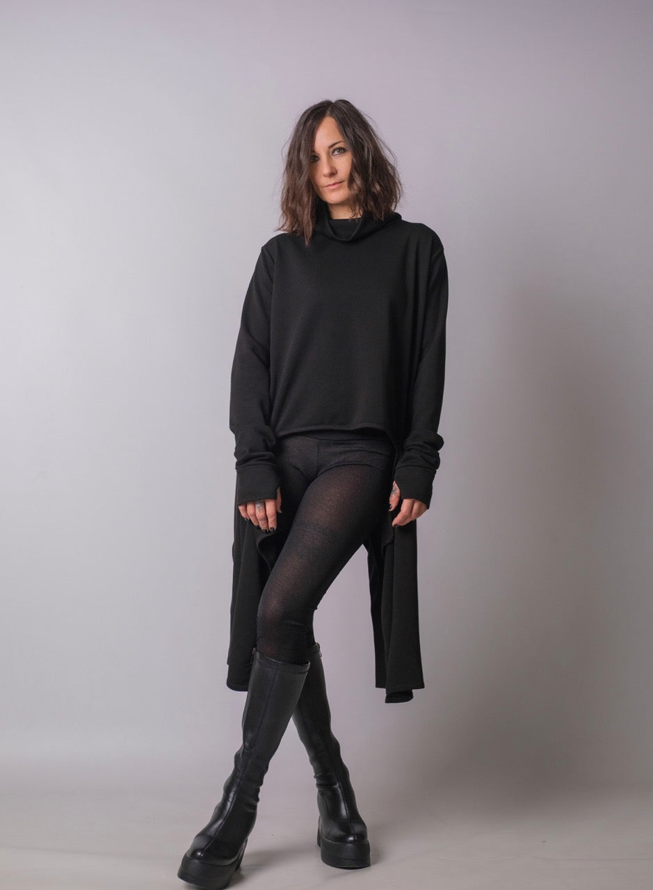 Soft Rebellion Longline Turtleneck Top