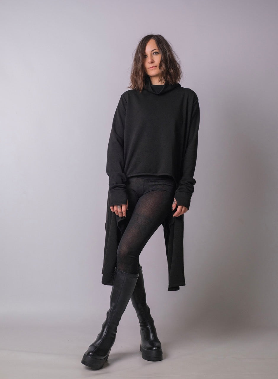Soft Rebellion Longline Turtleneck Top