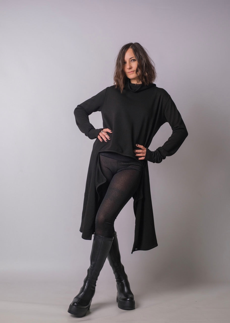 Soft Rebellion Longline Turtleneck Top
