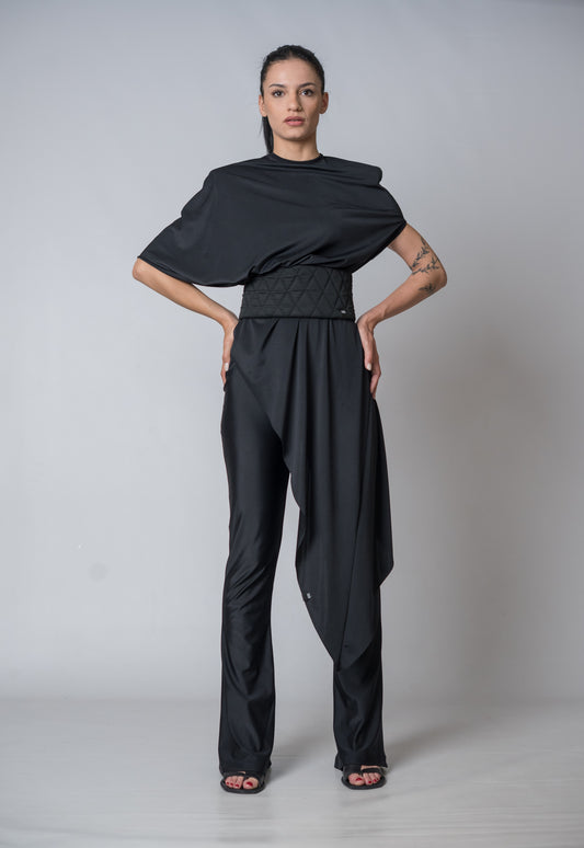 Silent Glam Drape Top