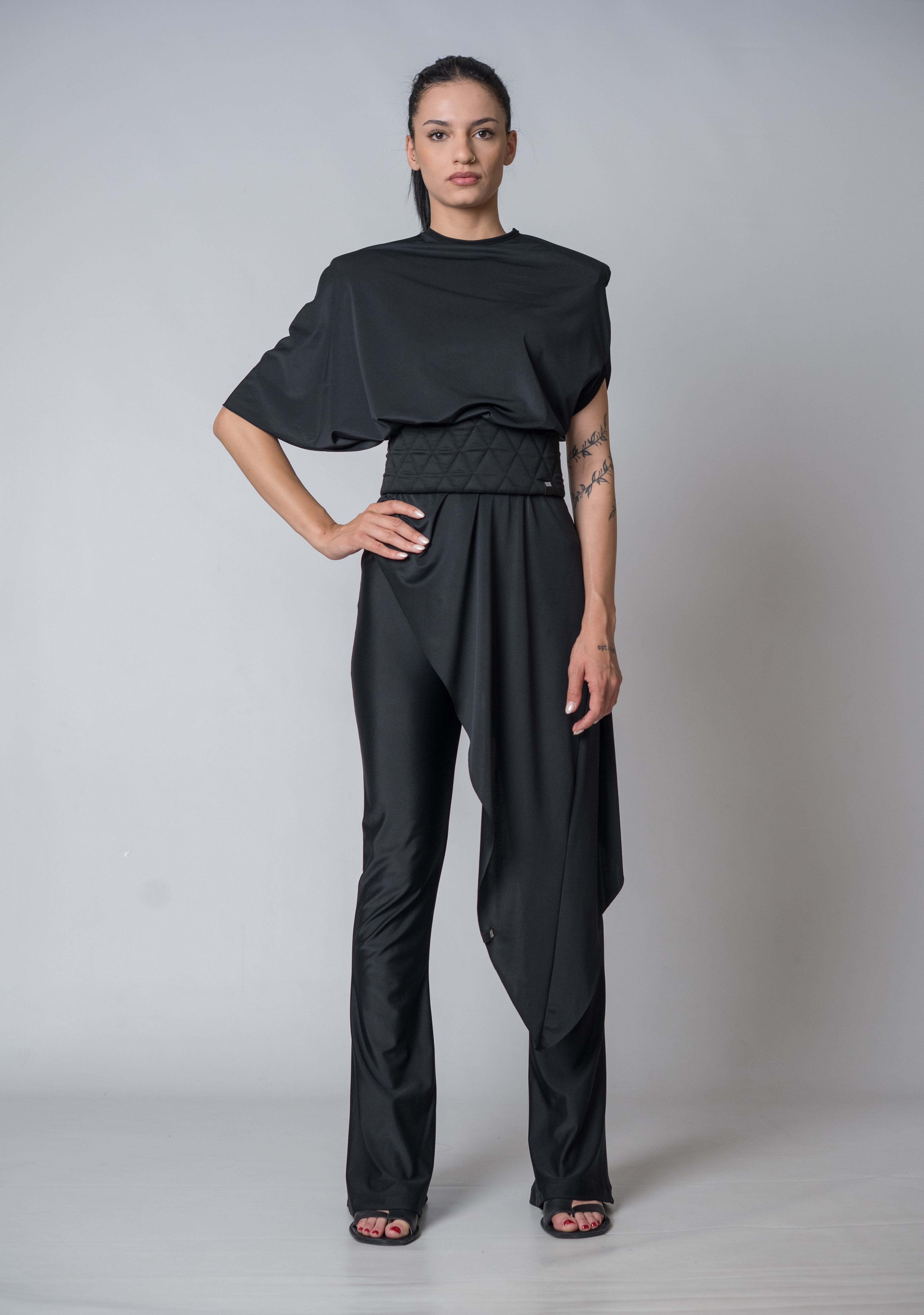 Silent Glam Quilted Waist Belt