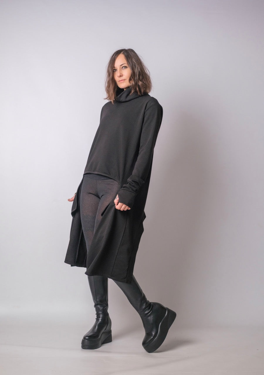 Soft Rebellion Longline Turtleneck Top