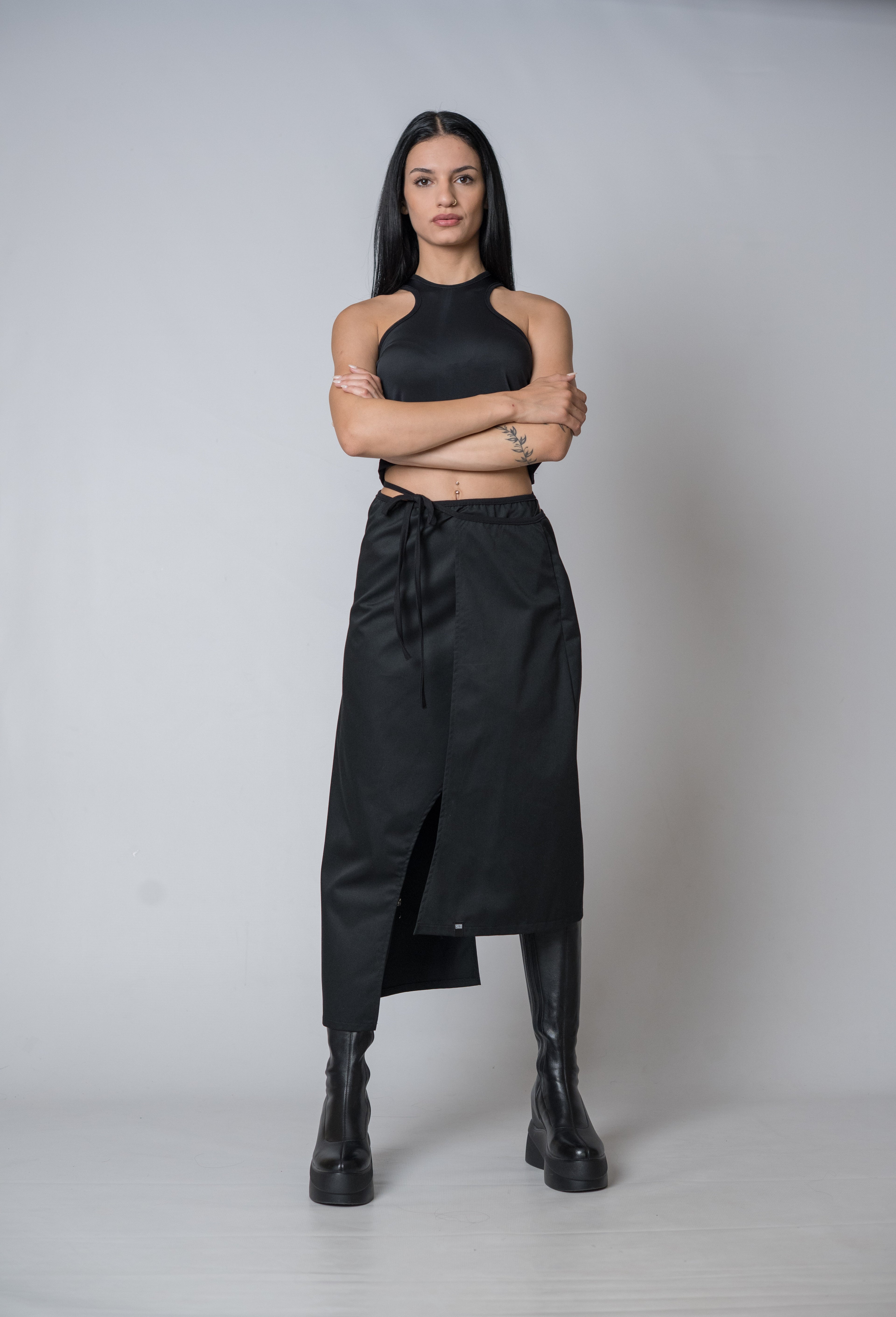 Silent Glam Wrap Skirt