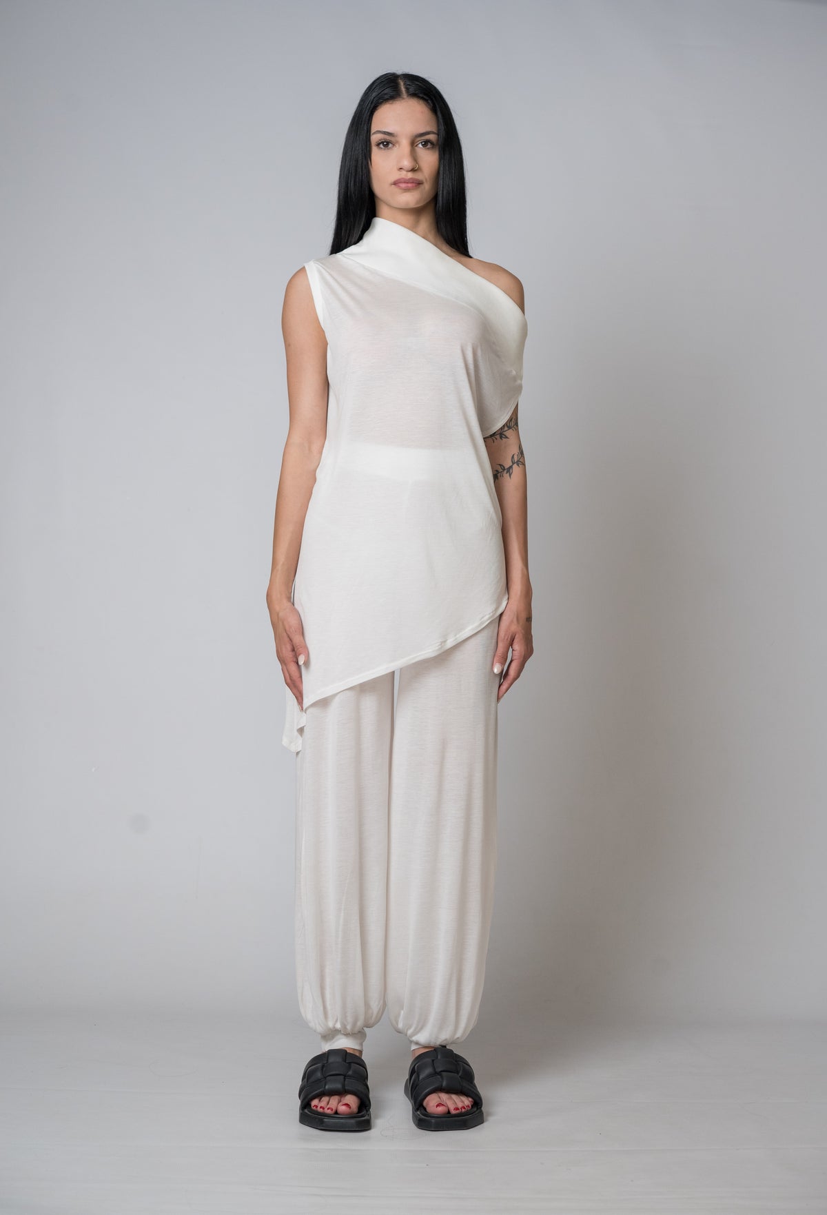 Silent Glam Drape Top