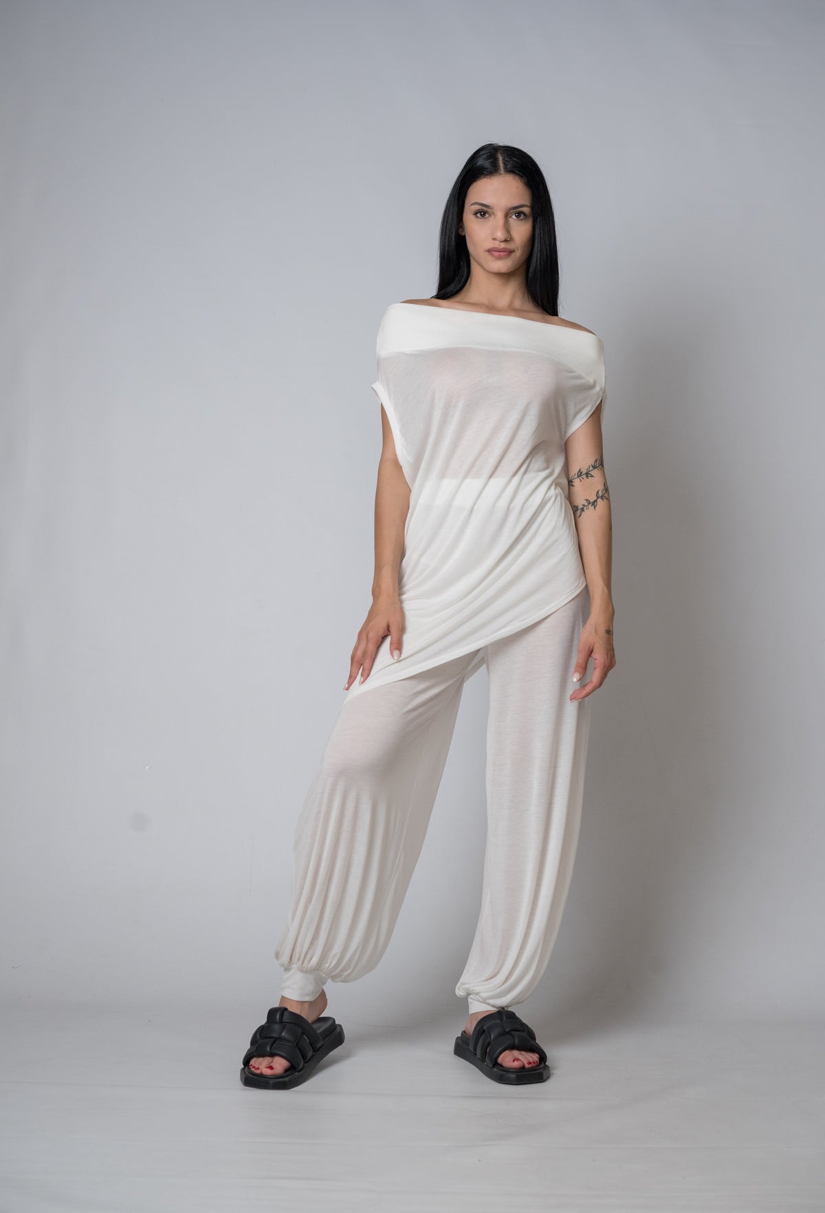 Silent Glam Drape Top