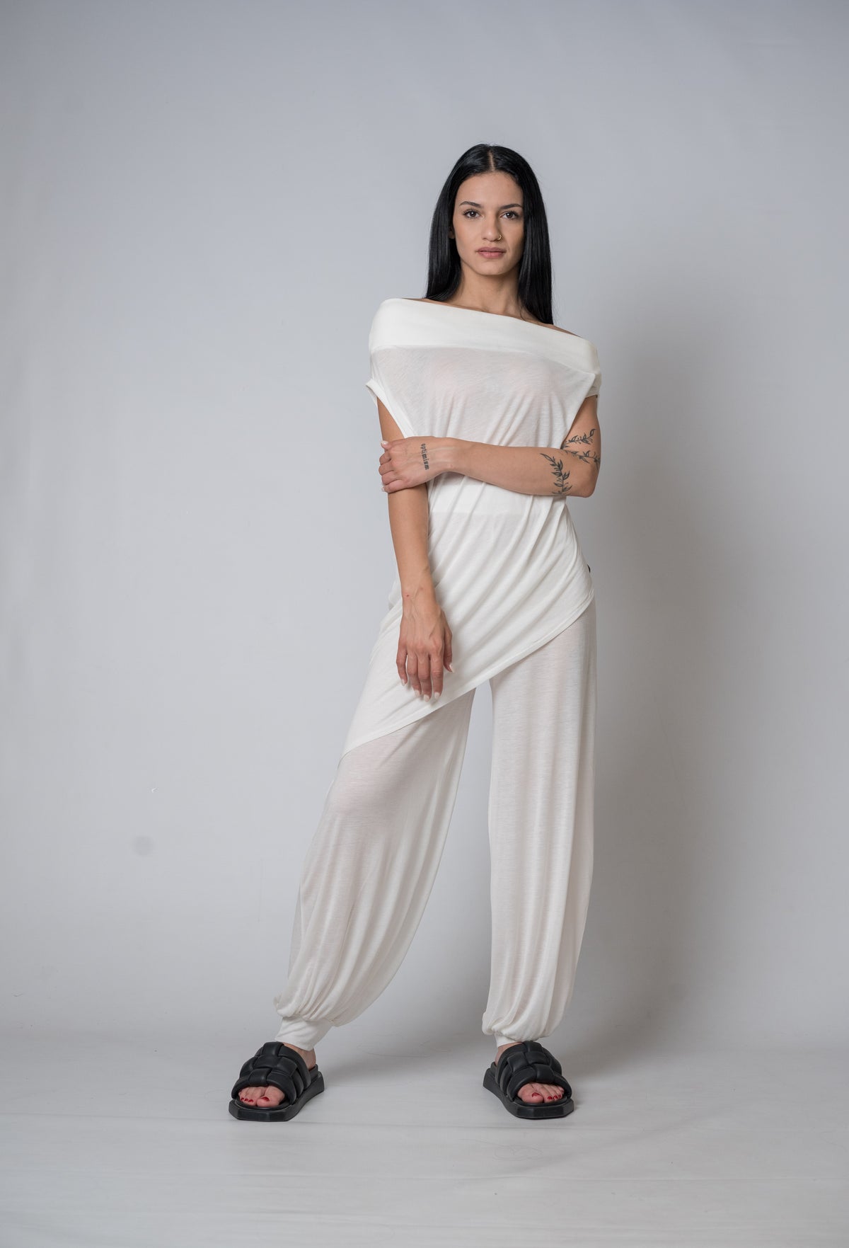 Silent Glam Drape Top