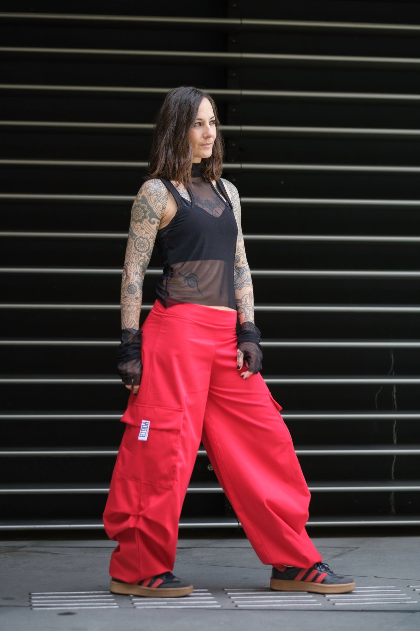 The Second Skin Mesh Top in Black