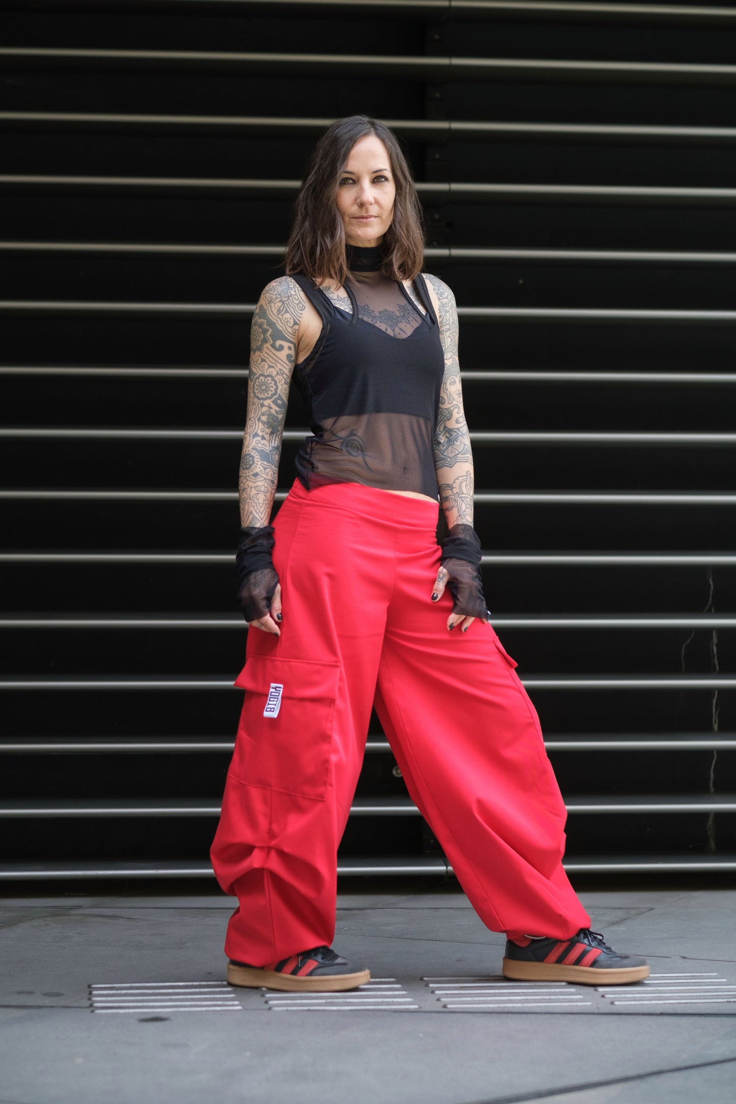 The Second Skin Mesh Top in Black