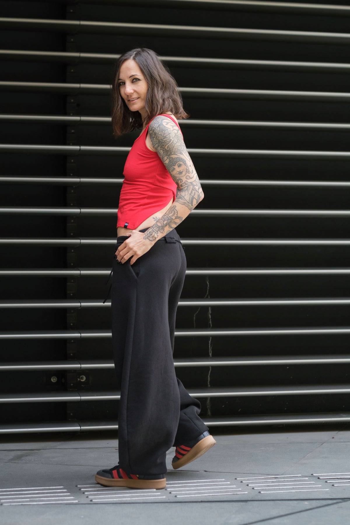 The Edgewalker Top in Fire Red