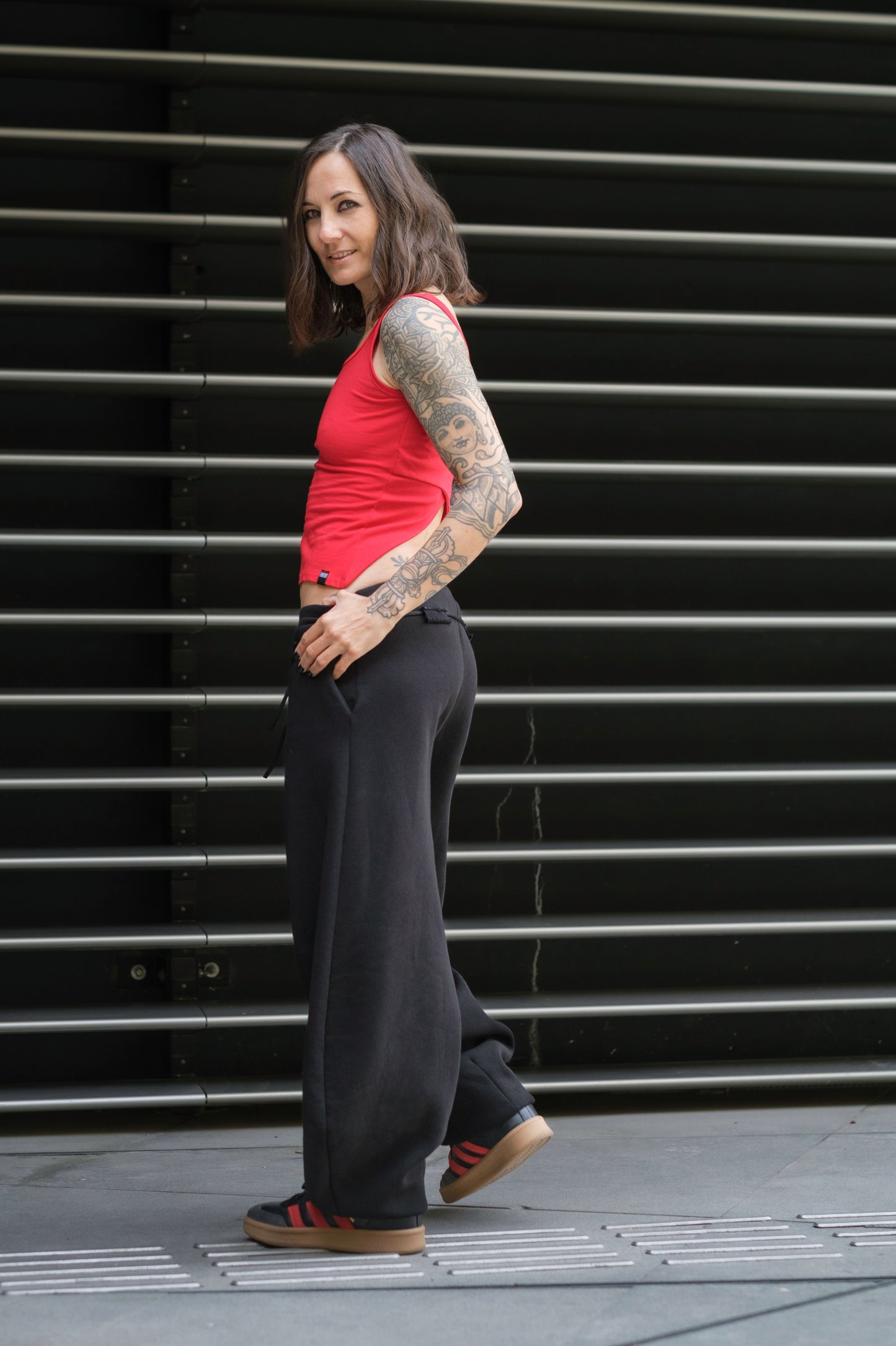 The Edgewalker Top in Fire Red