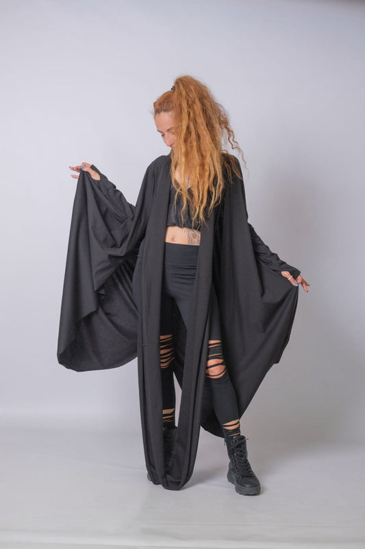 New Extravagant Long Asymmetric Cardigan
