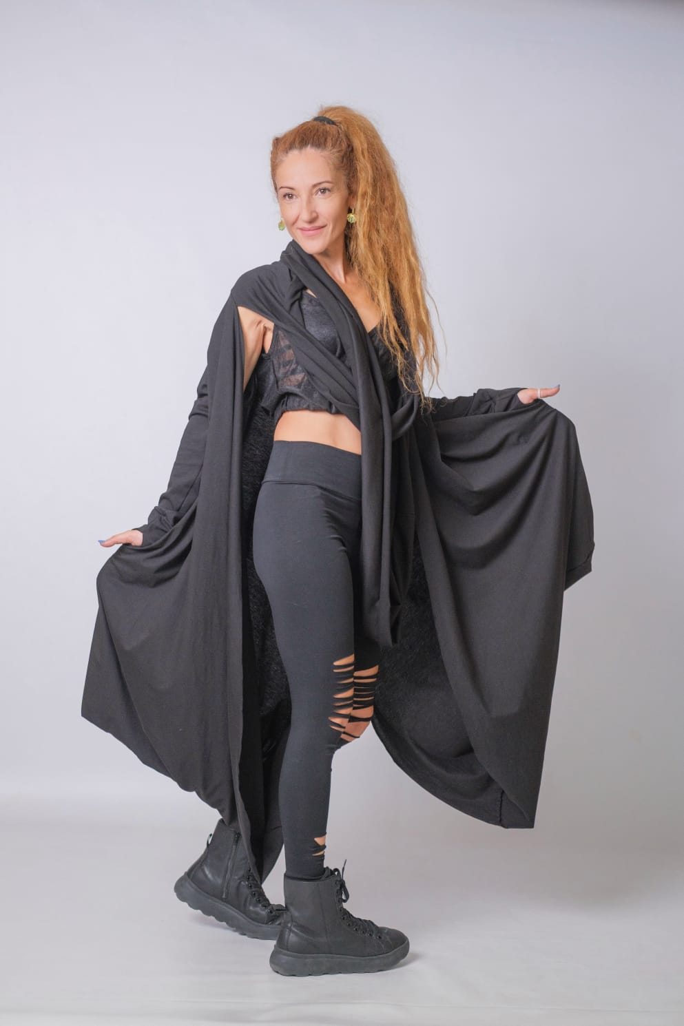 New Extravagant Long Asymmetric Cardigan