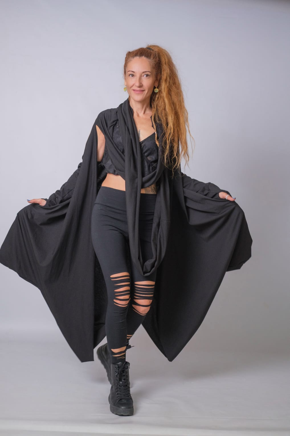 New Extravagant Long Asymmetric Cardigan