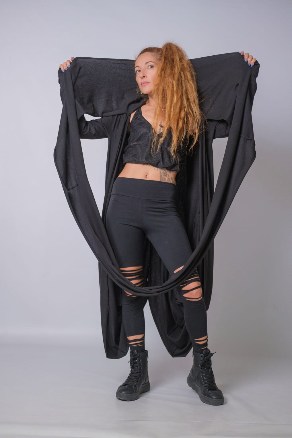 New Extravagant Long Asymmetric Cardigan