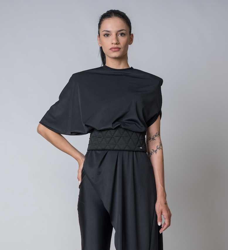 Silent Glam Quilted Waist Belt