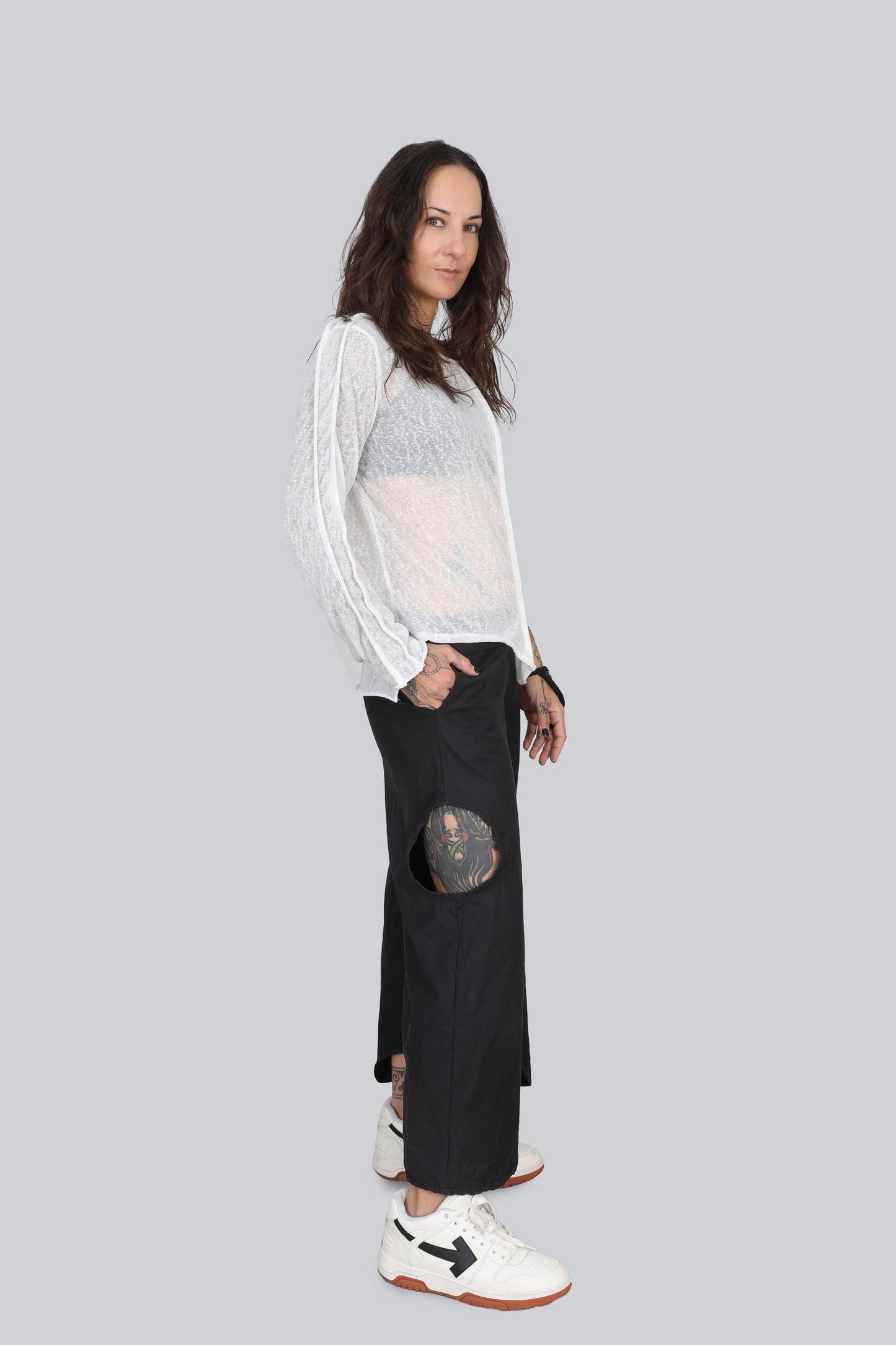 Sheer Long Sleeve Soft Armour Top