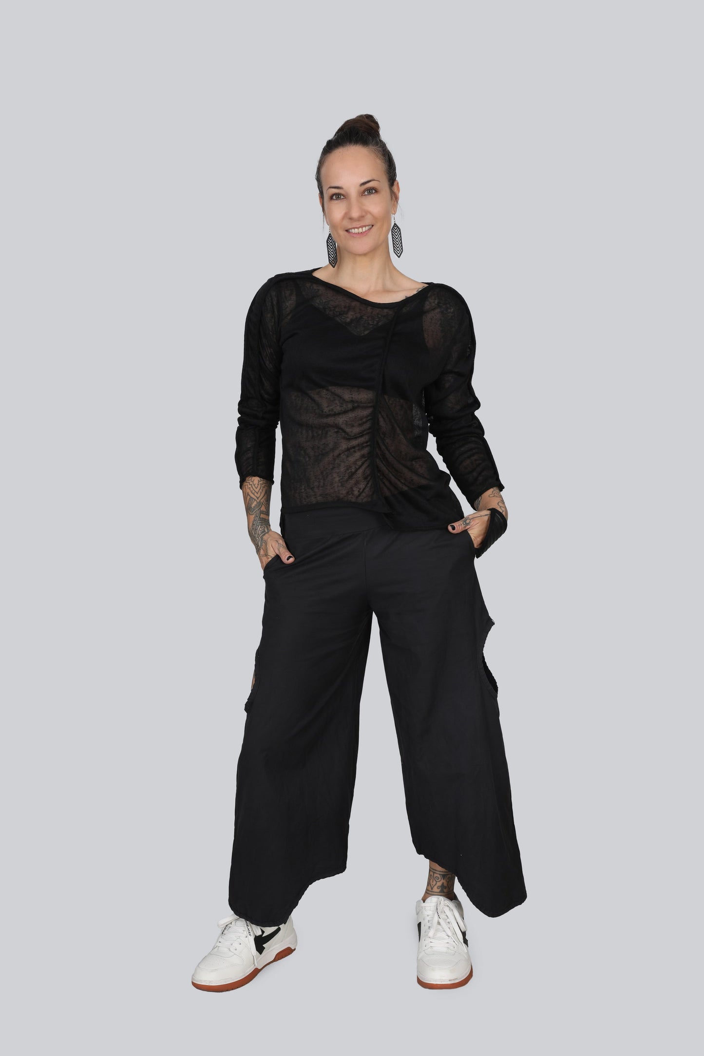 Sheer Long Sleeve Soft Armour Top