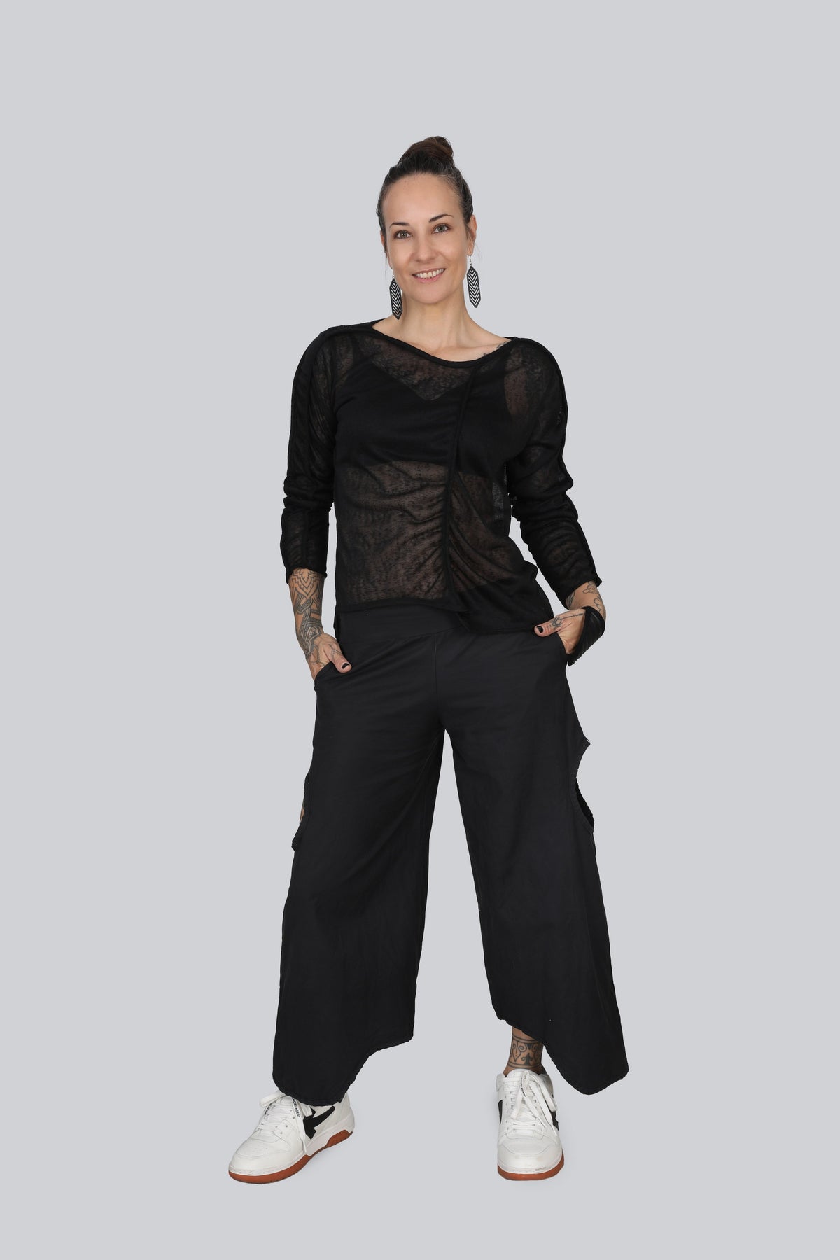 The Soft Armour Sheer Long Sleeve Top