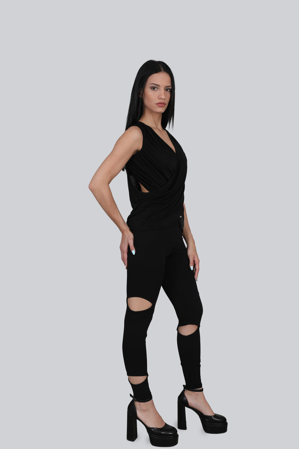 The Artemis Structured Black Top