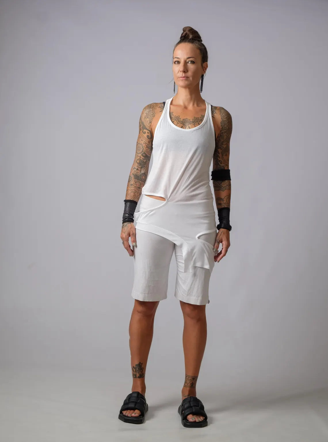 The Freya Asymmetric Cotton Cut Out Top