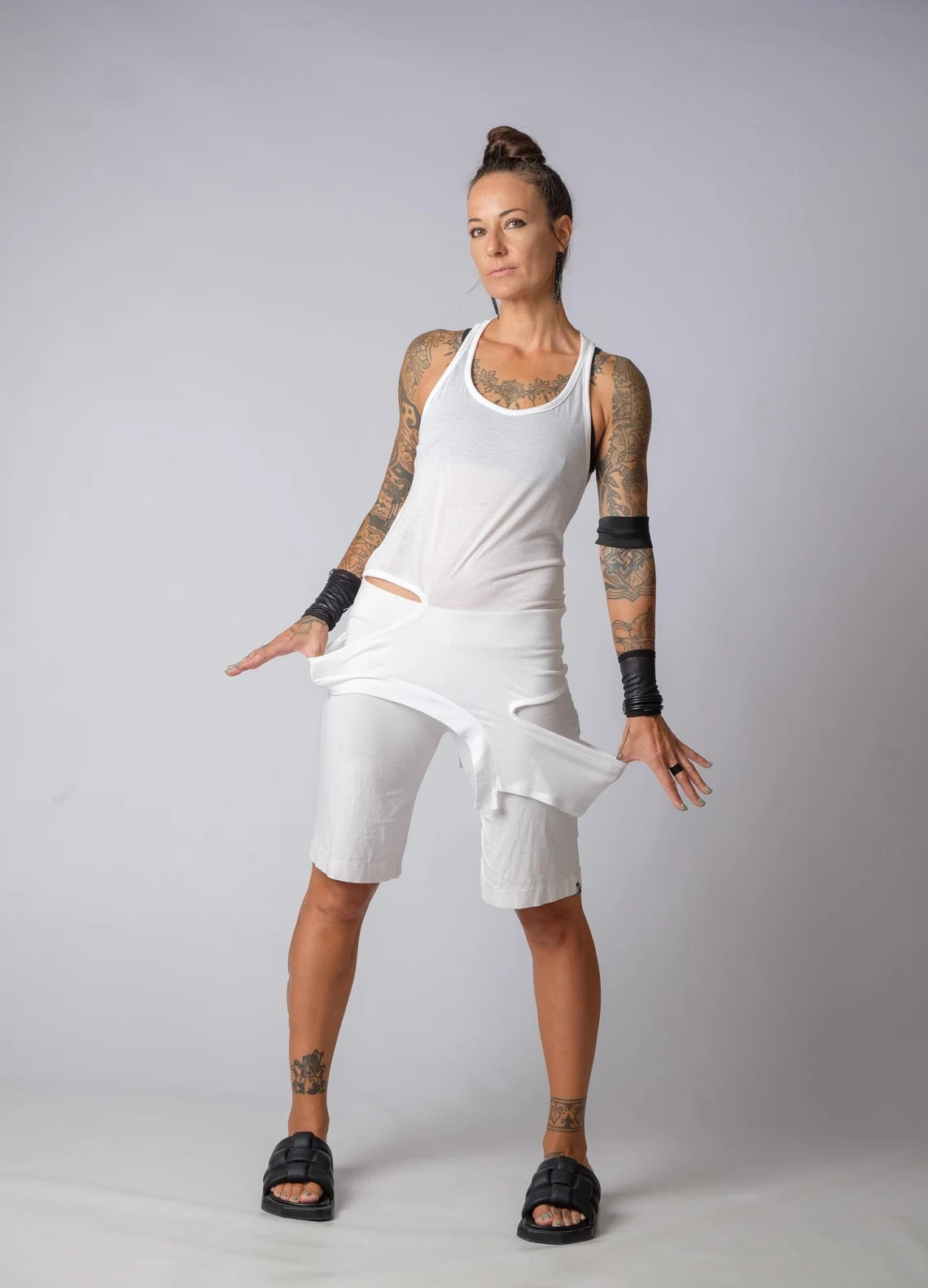 The Freya Asymmetric Cotton Cut Out Top