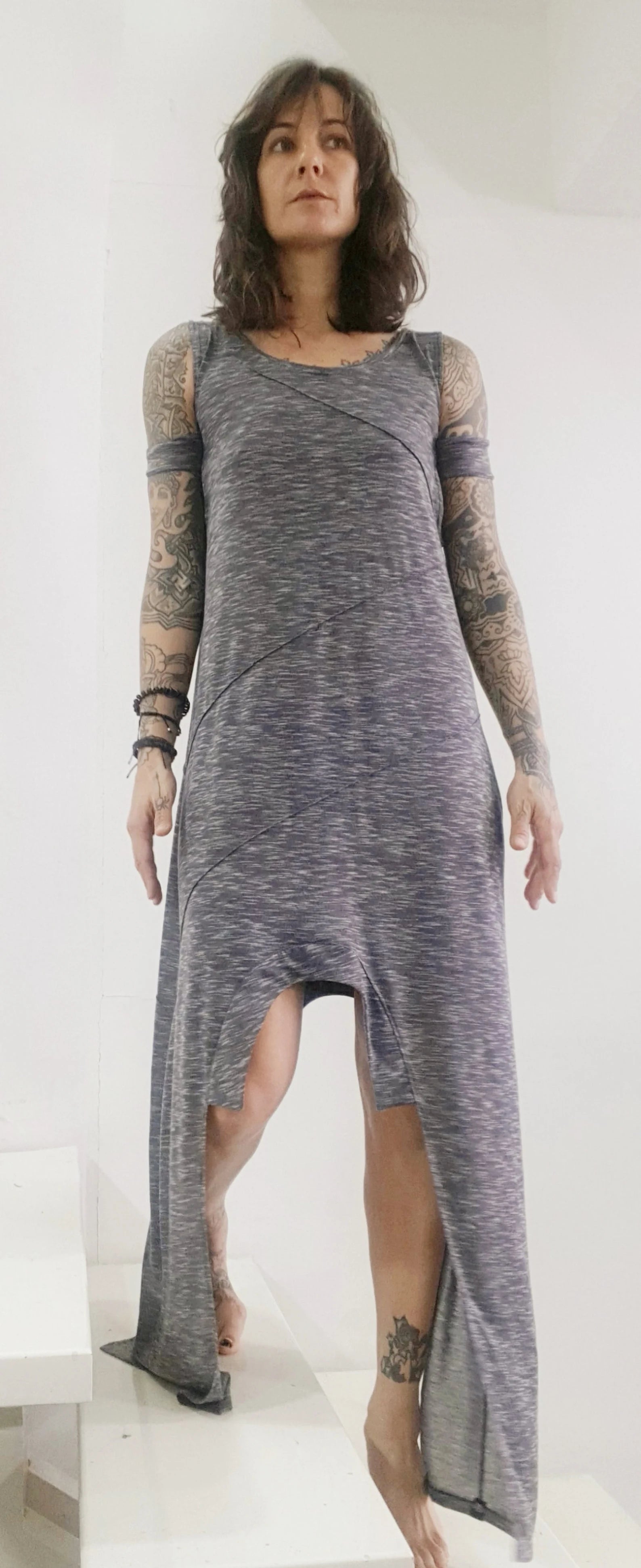 Asymmetric Sleeveless Dress