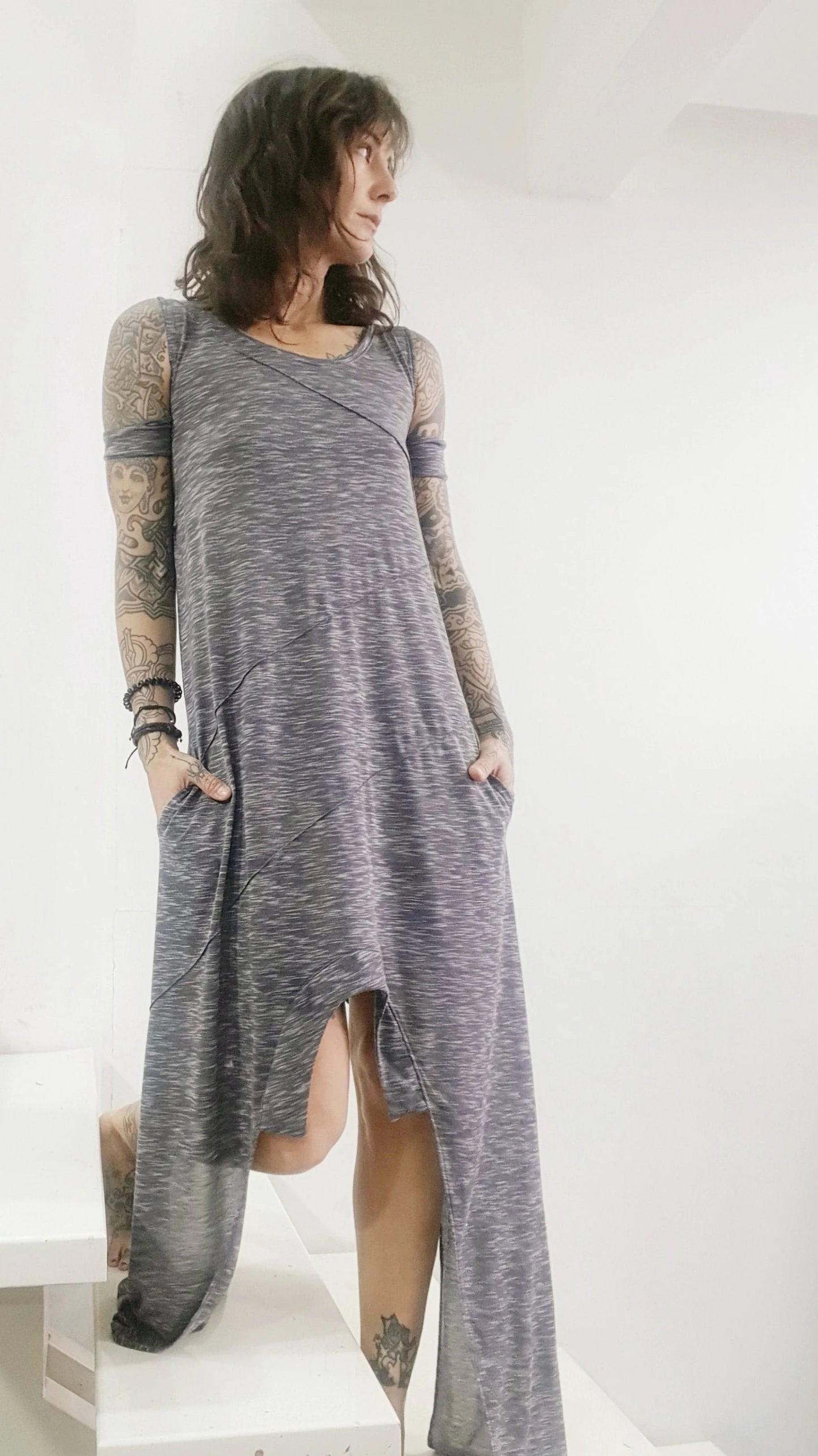 Asymmetric Sleeveless Dress